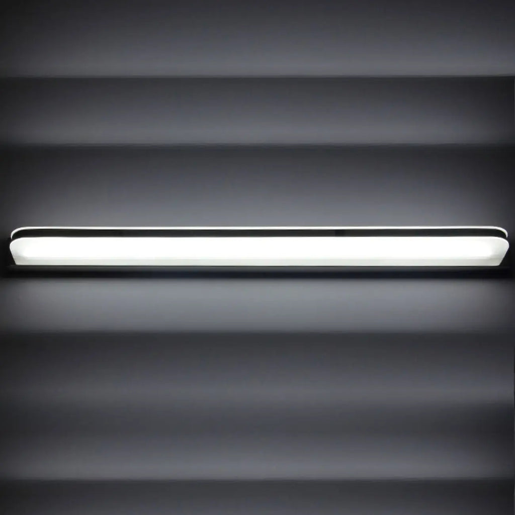 Modern Geometric Vanity Light with White Shade for Bathroom