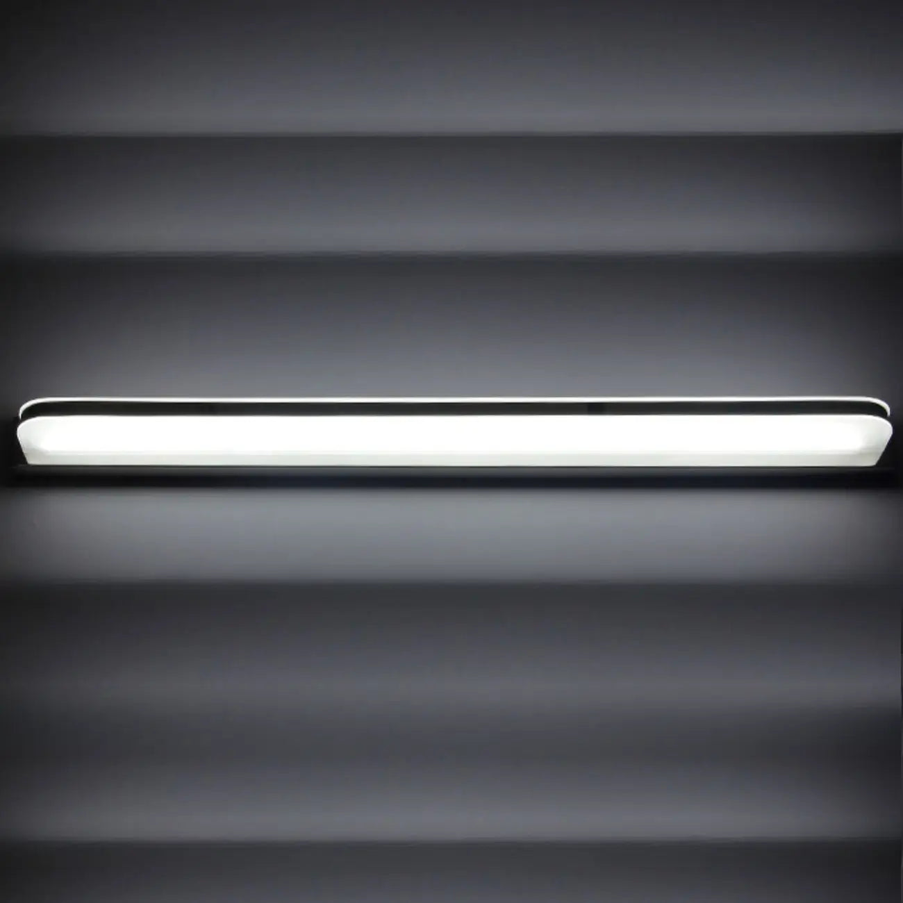 Modern Geometric Vanity Light with White Shade for Bathroom