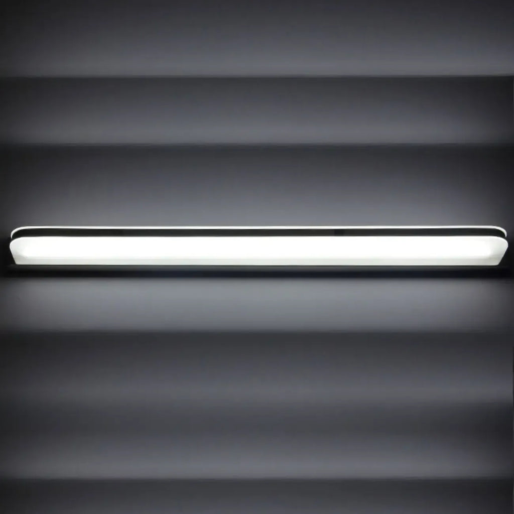 Modern Geometric Vanity Light with White Shade for Bathroom