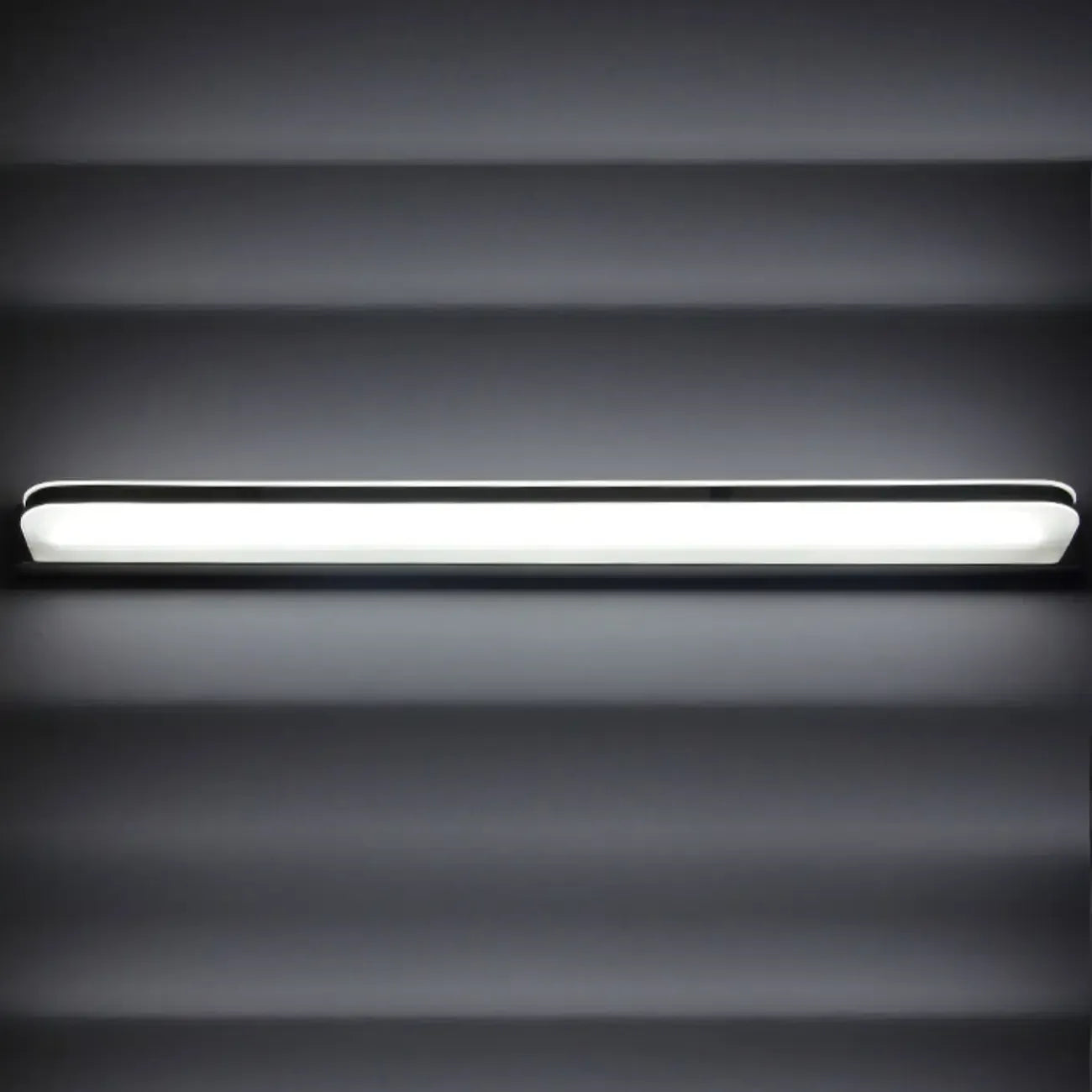 Modern Geometric Vanity Light with White Shade for Bathroom