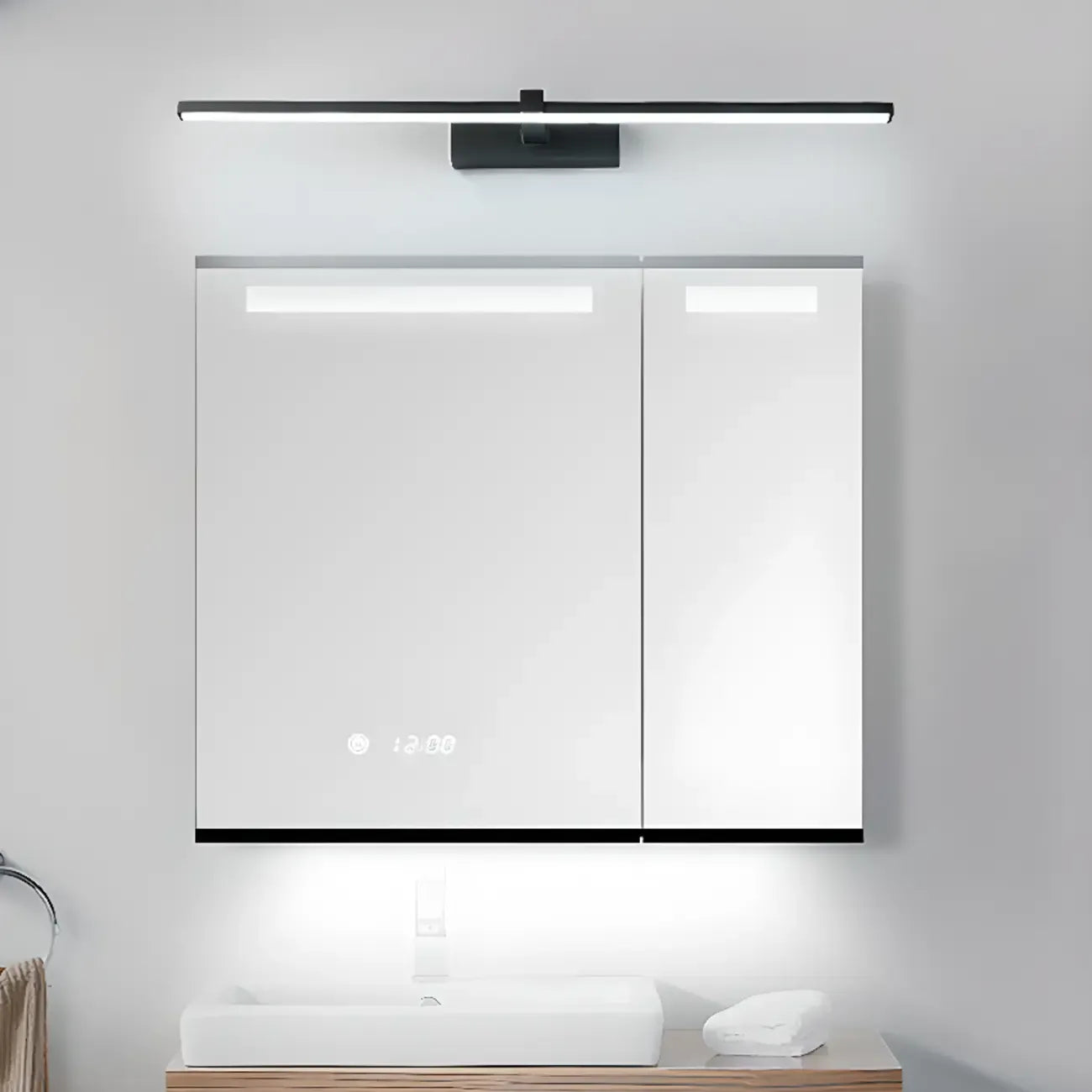 Contemporary Bathroom Wall-Mounted Vanity Lights with Shade