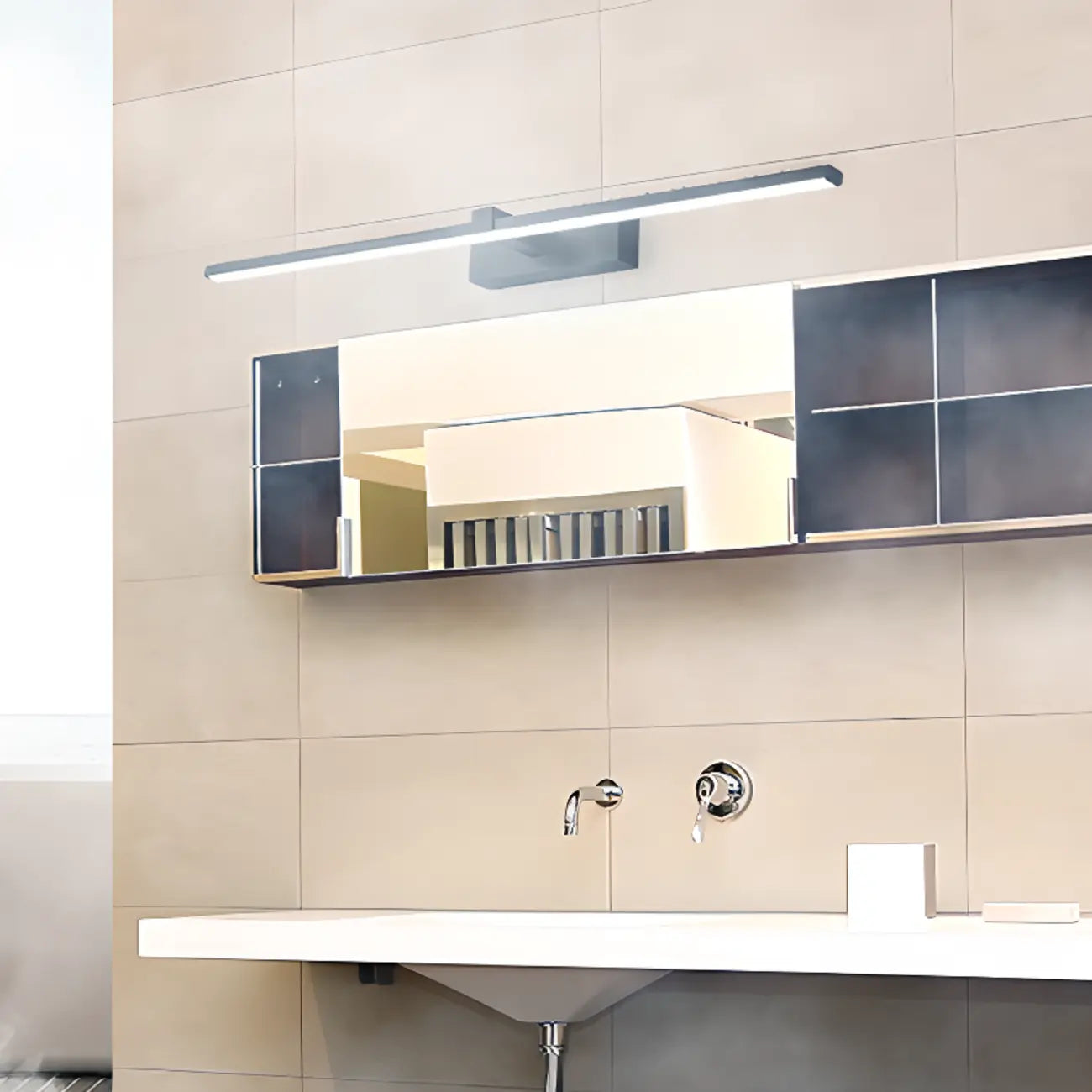 Contemporary Bathroom Wall-Mounted Vanity Lights with Shade