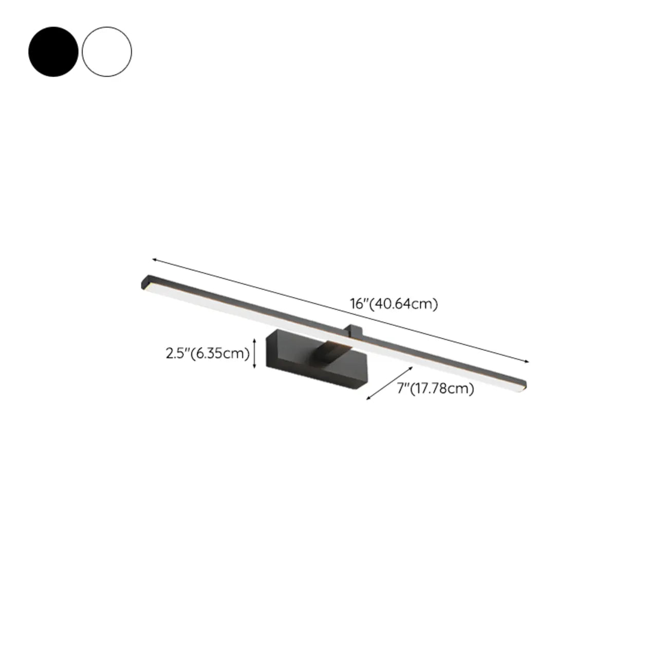 Contemporary Bathroom Wall-Mounted Vanity Lights with Shade