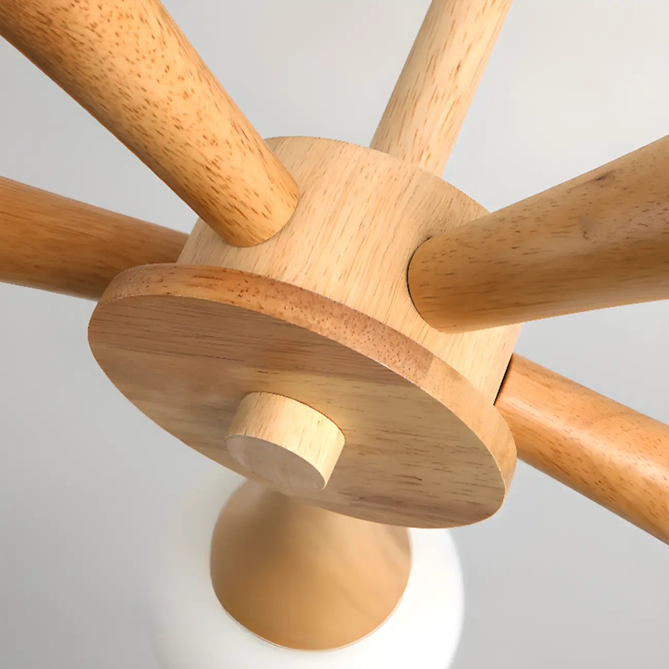 Modern Glass Semi Flush LED Ceiling Light for Living Room