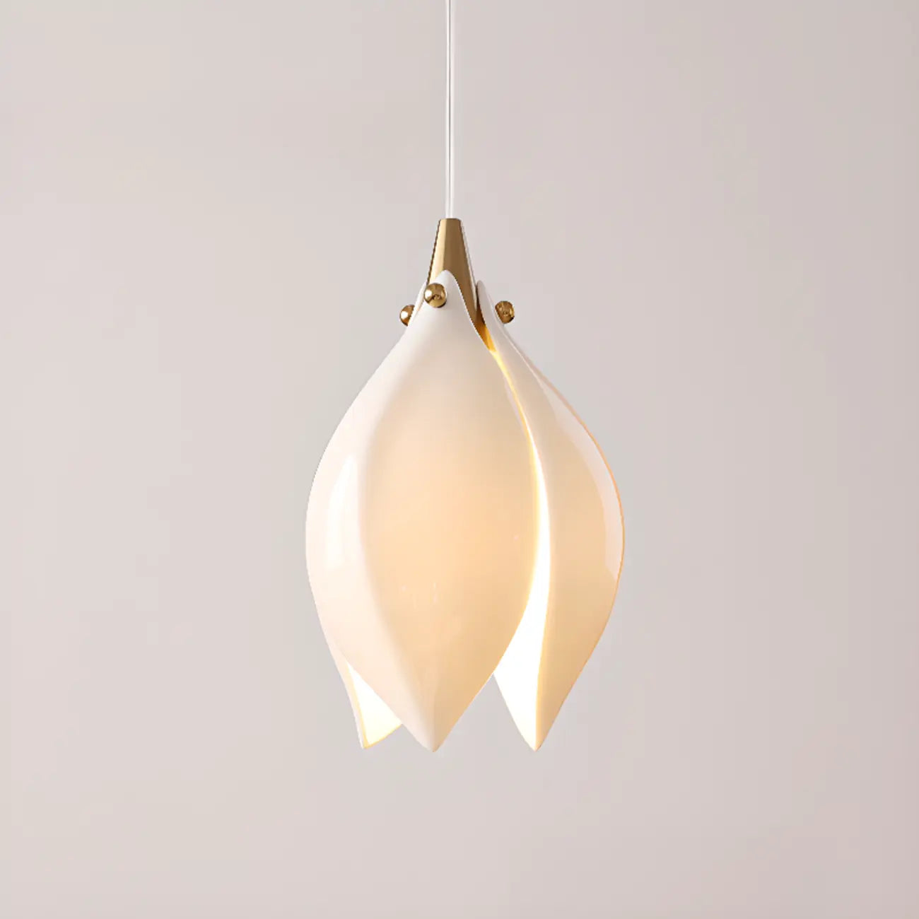 Elegant Ceramic Bud Shape LED Pendant Lamp
