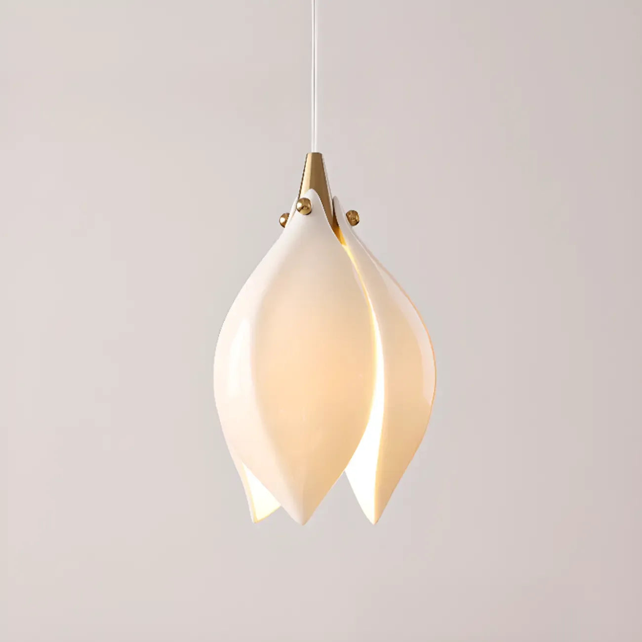Elegant Ceramic Bud Shape LED Pendant Lamp