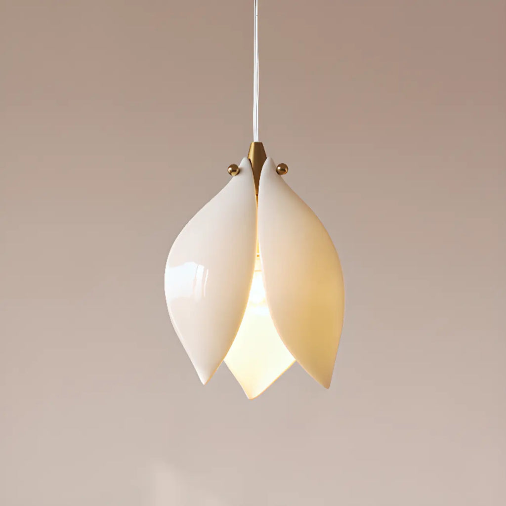 Elegant Ceramic Bud Shape LED Pendant Lamp