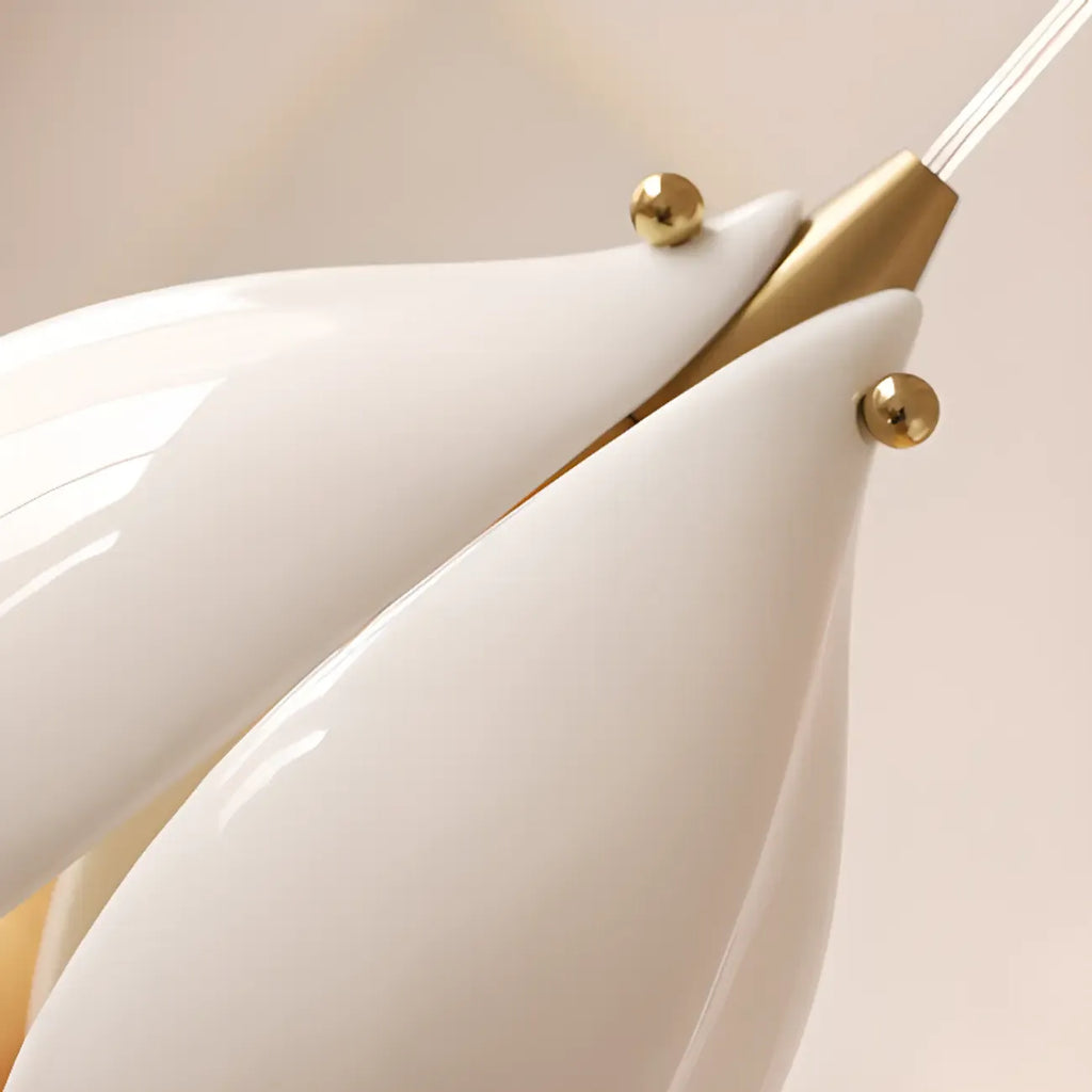 Elegant Ceramic Bud Shape LED Pendant Lamp