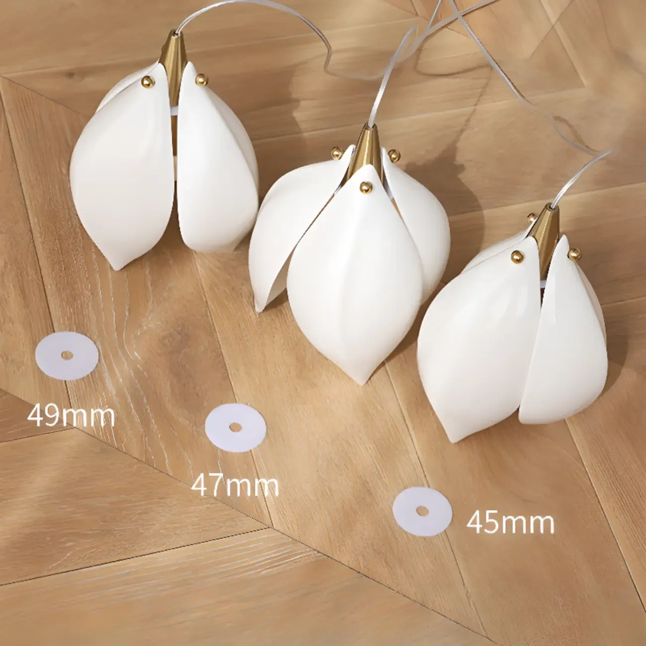 Elegant Ceramic Bud Shape LED Pendant Lamp