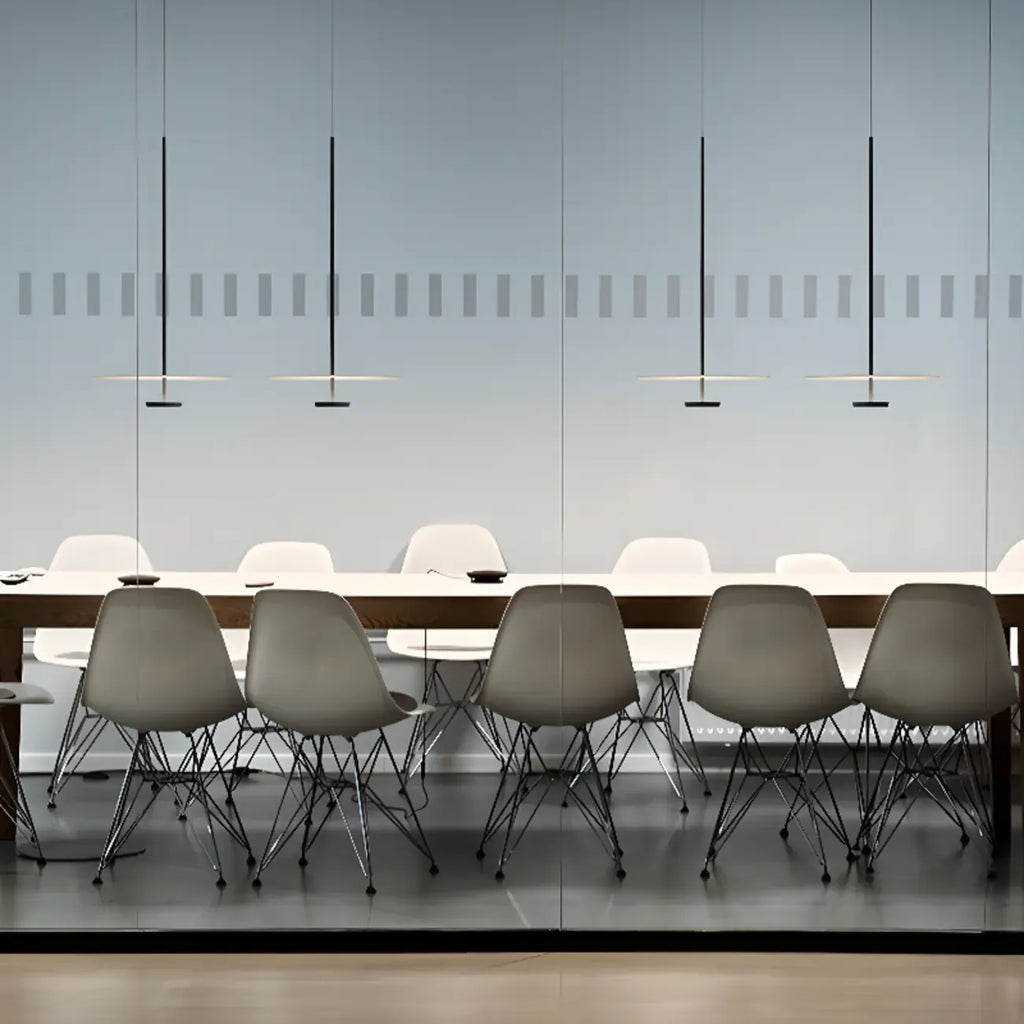 Sleek LED Minimalist Disc Shape Pendant Light for Dining Room Decor