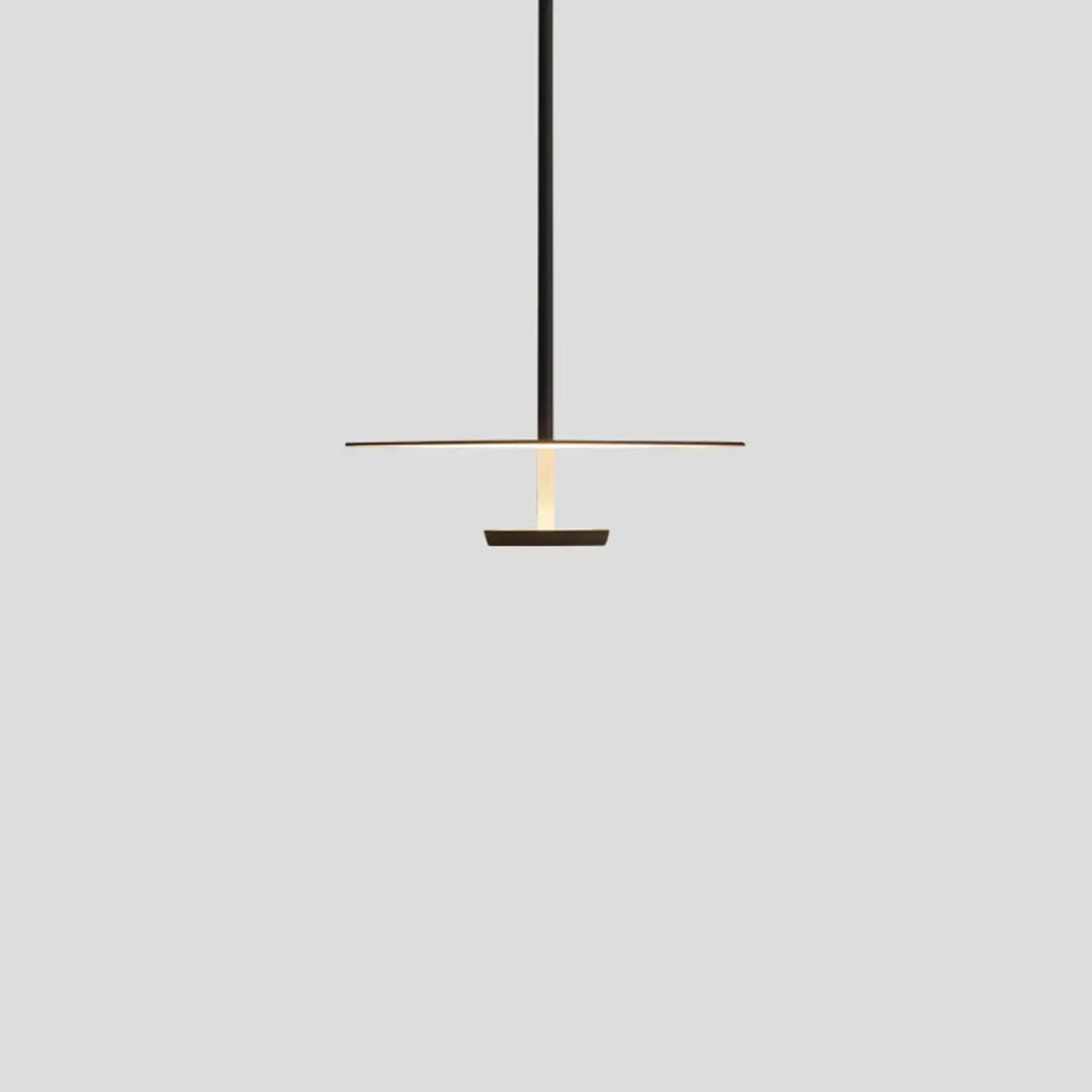 Sleek LED Minimalist Disc Shape Pendant Light for Dining Room Decor