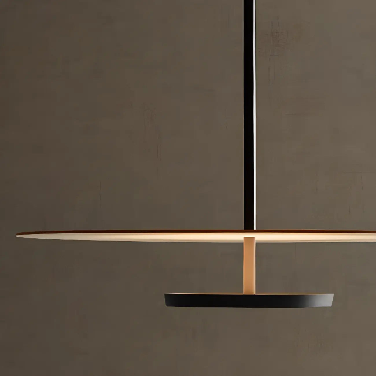 Sleek LED Minimalist Disc Shape Pendant Light for Dining Room Decor