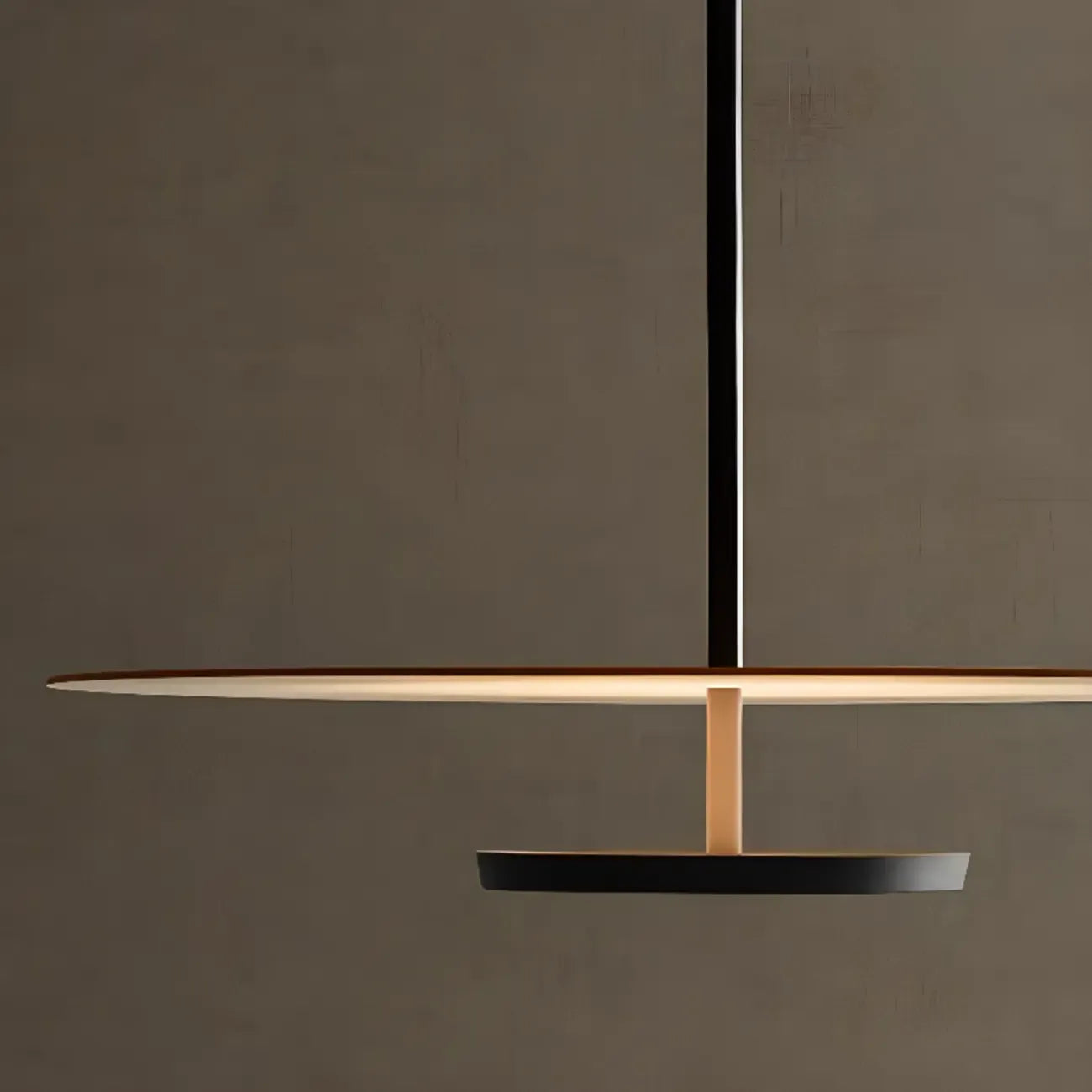 Sleek LED Minimalist Disc Shape Pendant Light for Dining Room Decor