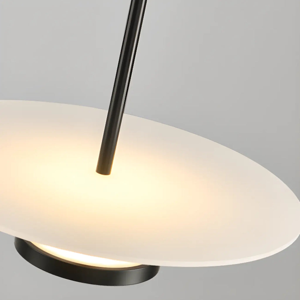 Sleek LED Minimalist Disc Shape Pendant Light for Dining Room Decor