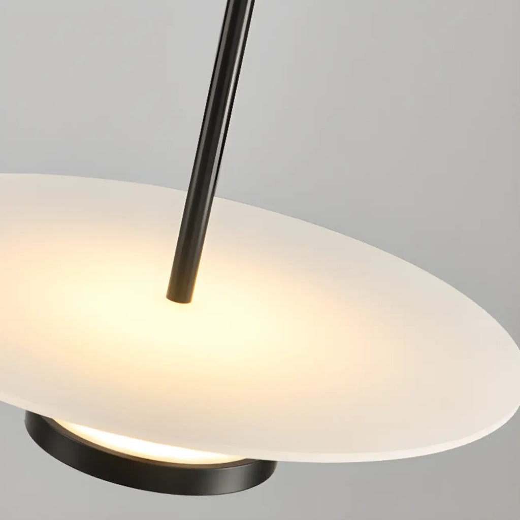 Sleek LED Minimalist Disc Shape Pendant Light for Dining Room Decor