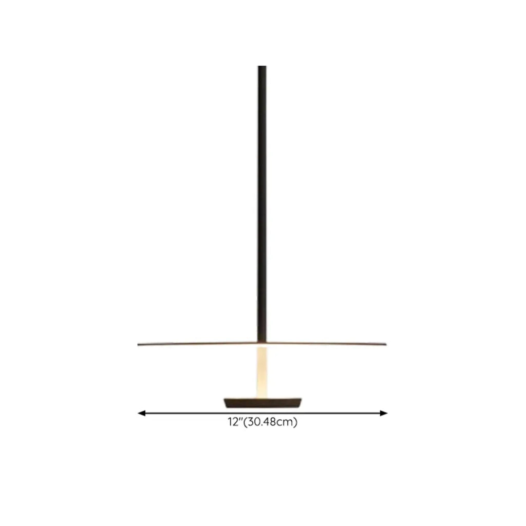 Sleek LED Minimalist Disc Shape Pendant Light for Dining Room Decor