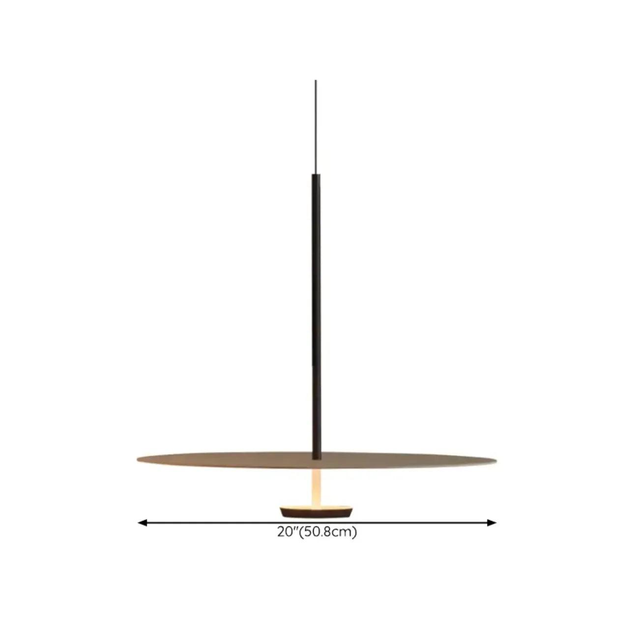 Sleek LED Minimalist Disc Shape Pendant Light for Dining Room Decor