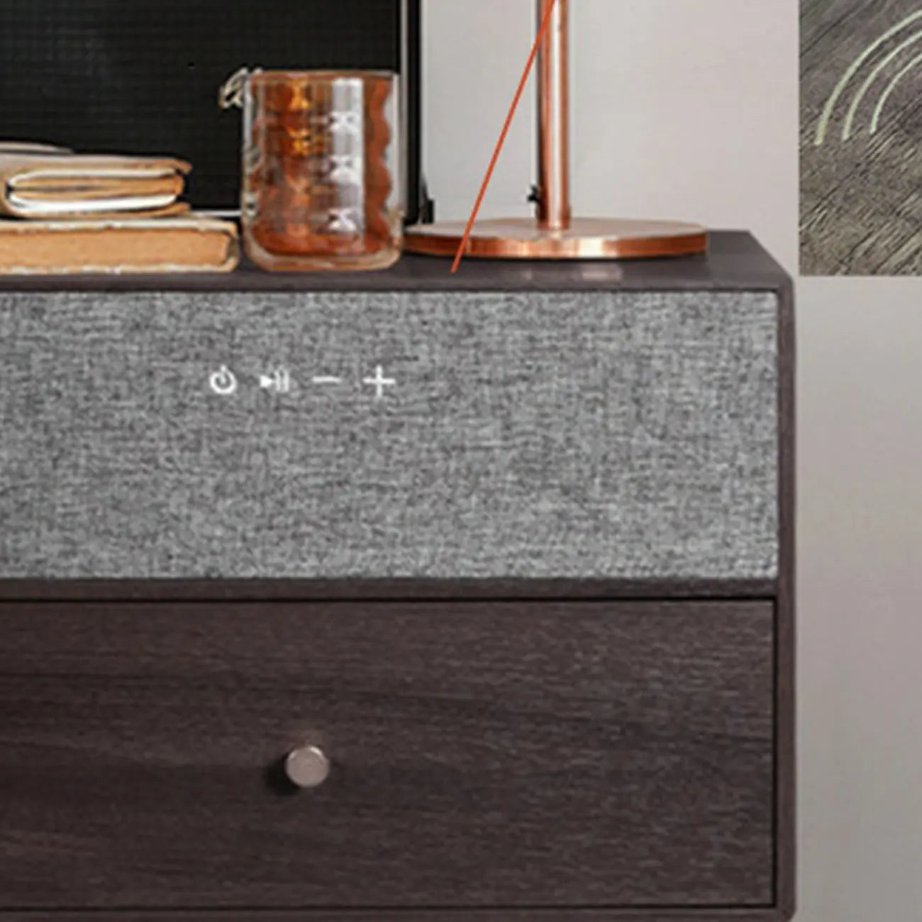 Unique Coloer Block Bedside Storage Table with Stable Legs