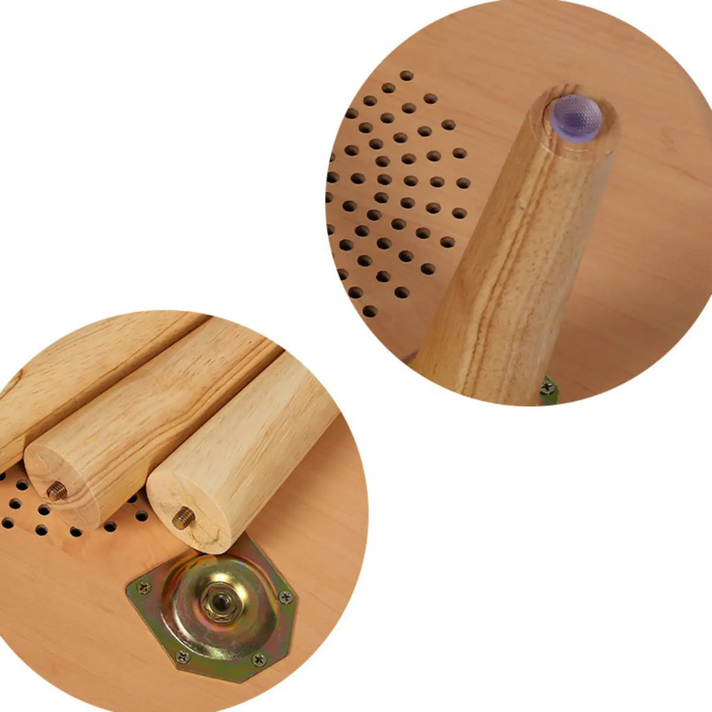 Unique Coloer Block Bedside Storage Table with Stable Legs