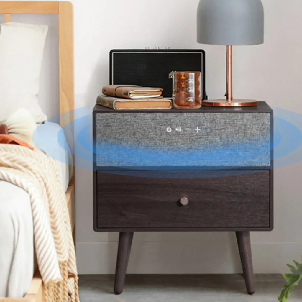 Unique Coloer Block Bedside Storage Table with Stable Legs