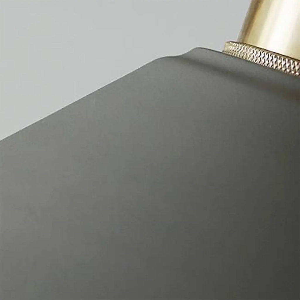 Industrial Gray Aluminum Cone Pendant Light for Dining Room