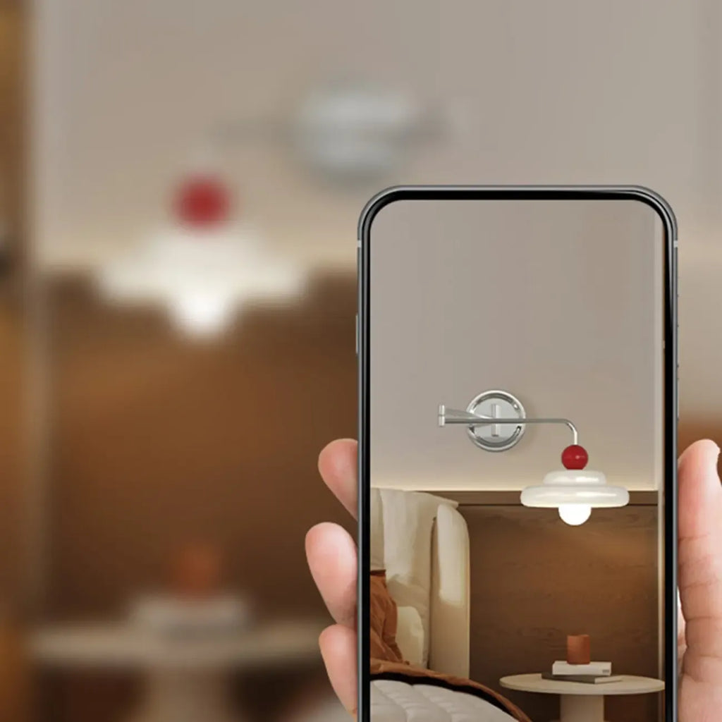 Modern Adjustable Chrome Swing Arm Wall Light for Bedside