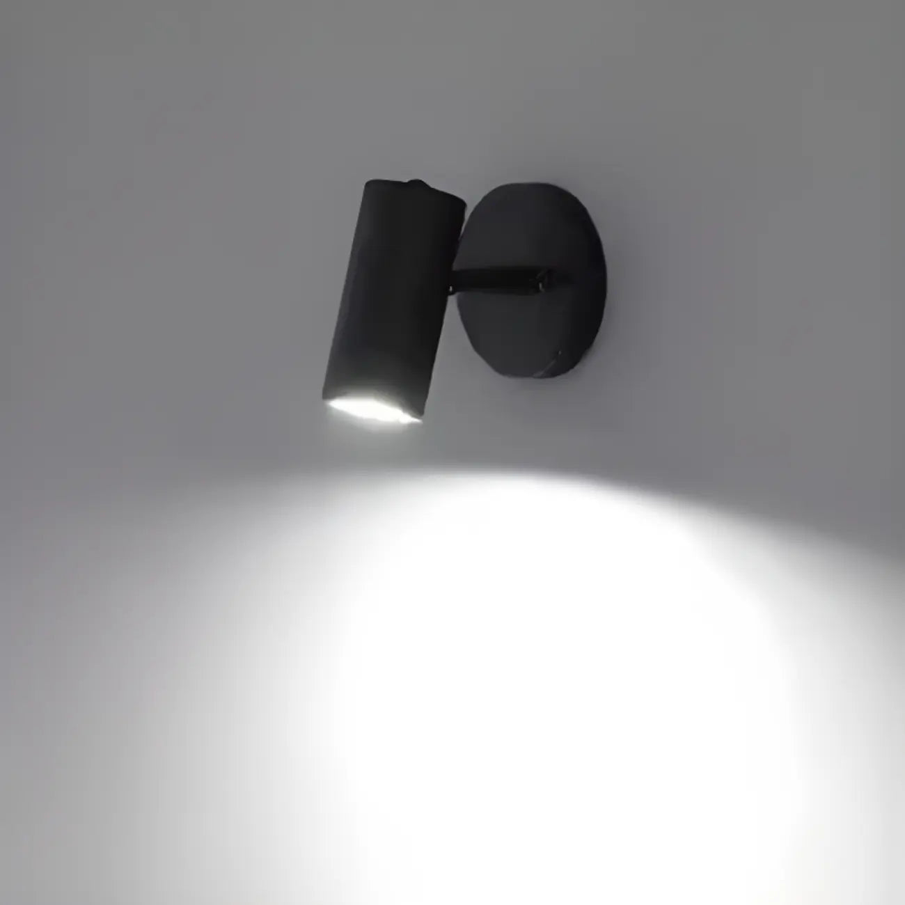 Modern Cylindrical Gold Swing Arm Wall Light for Indoor Use