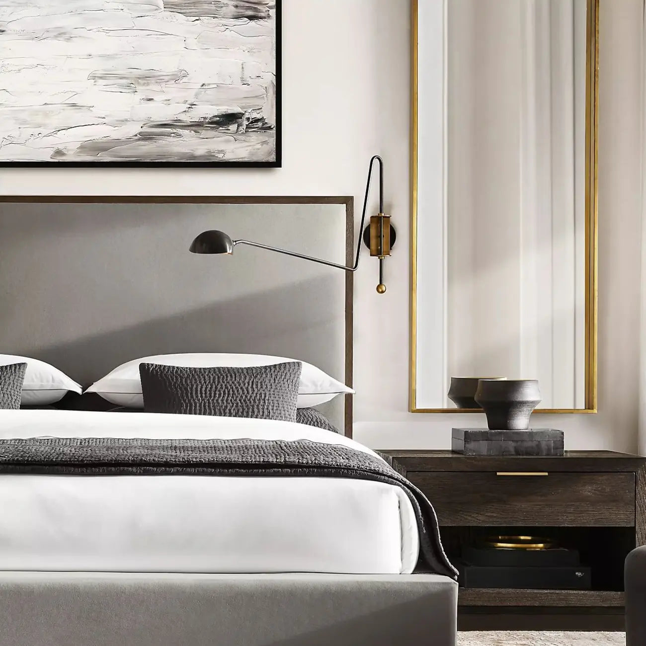 Industrial Dome-Shaped Swing Arm Wall Light for Bedroom Decor