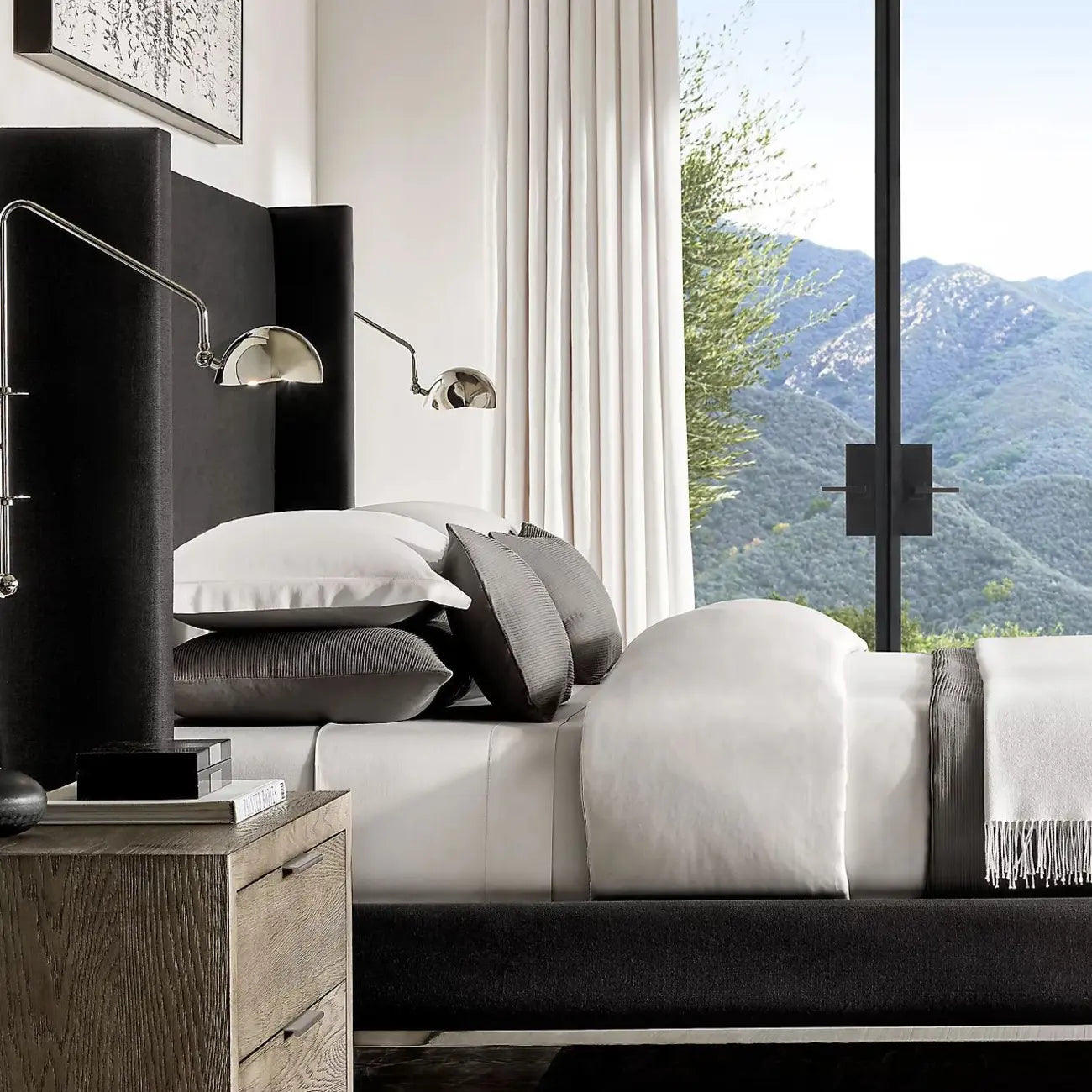 Industrial Dome-Shaped Swing Arm Wall Light for Bedroom Decor