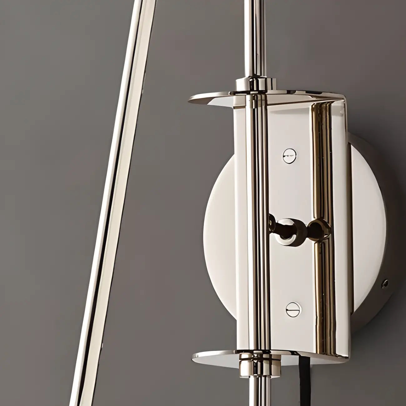 Industrial Dome-Shaped Swing Arm Wall Light for Bedroom Decor