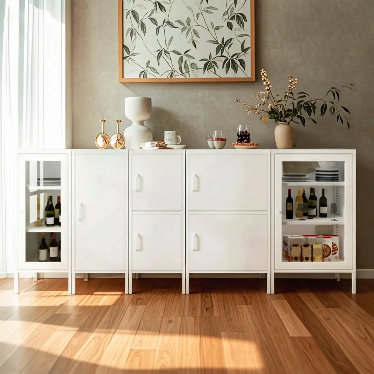 Modern Freestanding Storage Cabinet Suitable for Living Room