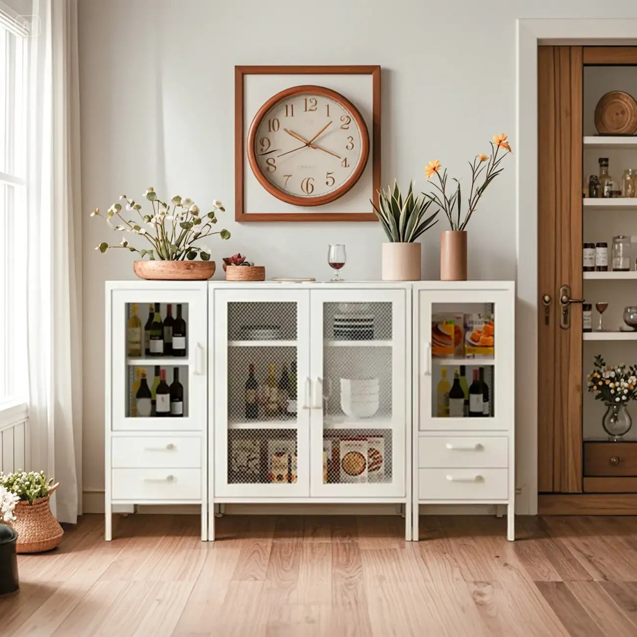 Modern Freestanding Storage Cabinet Suitable for Living Room