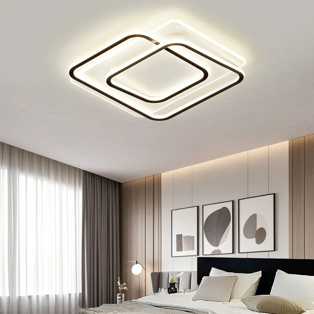 Modern LED Flush Ceiling Light with Third Gear Dimming