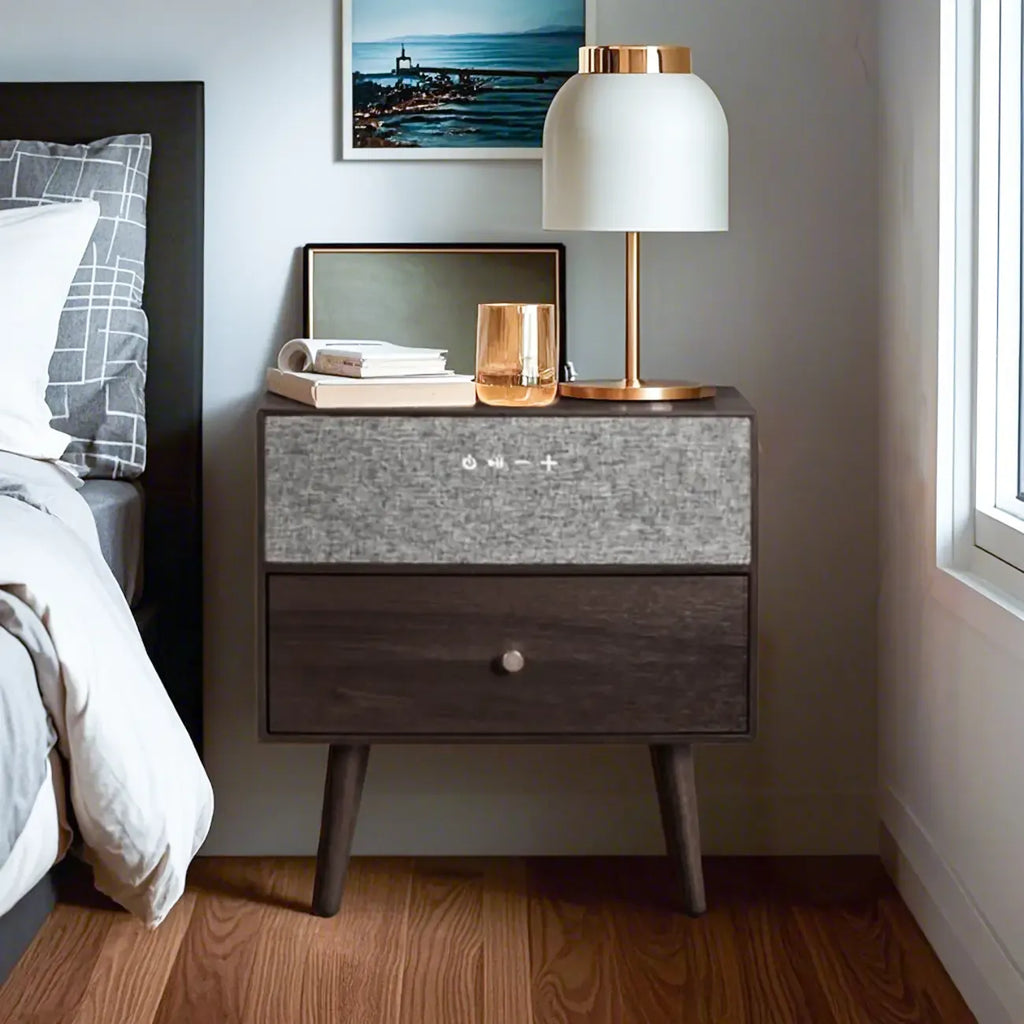 Unique Coloer Block Bedside Storage Table with Stable Legs