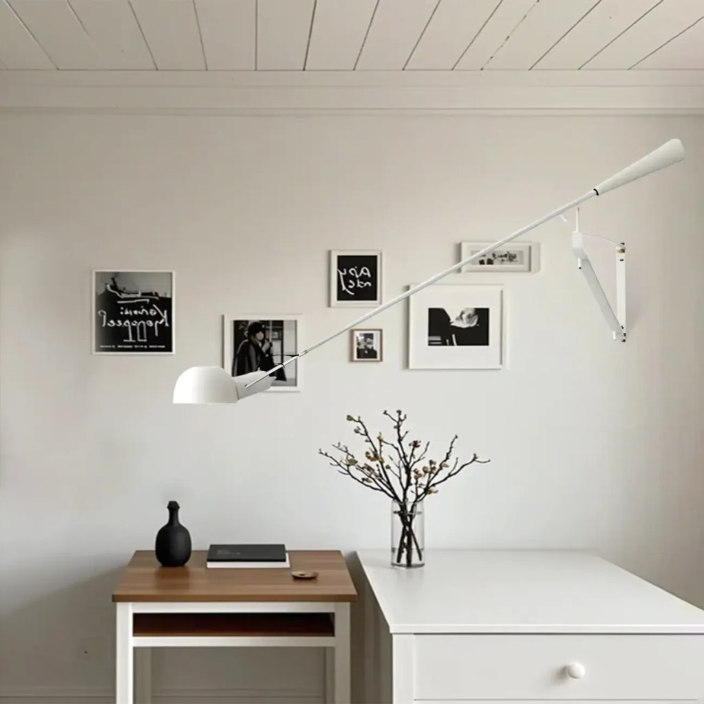 Postmodern Metal Long Swing Arm Wall Light