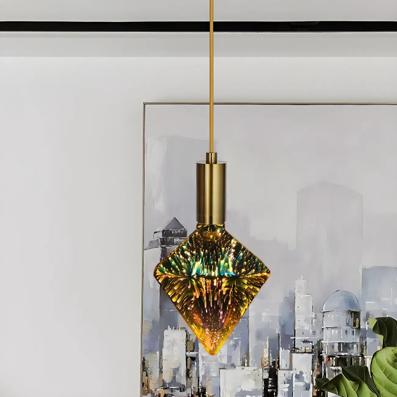 Diamond Shape 4W E27 LED Bulb Multi-Color for Decoration