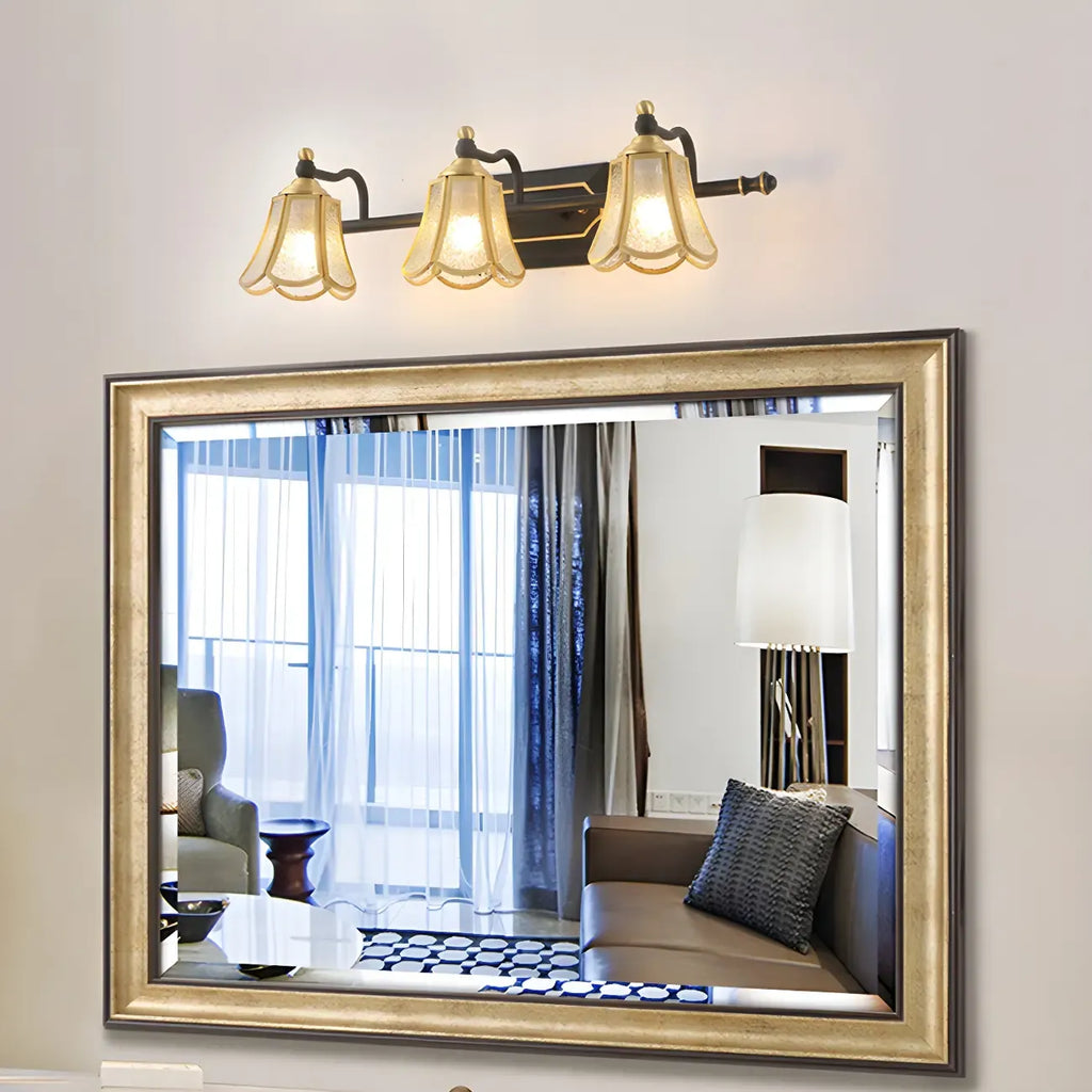 Modern Flower Crystal Vanity Light for Bathroom