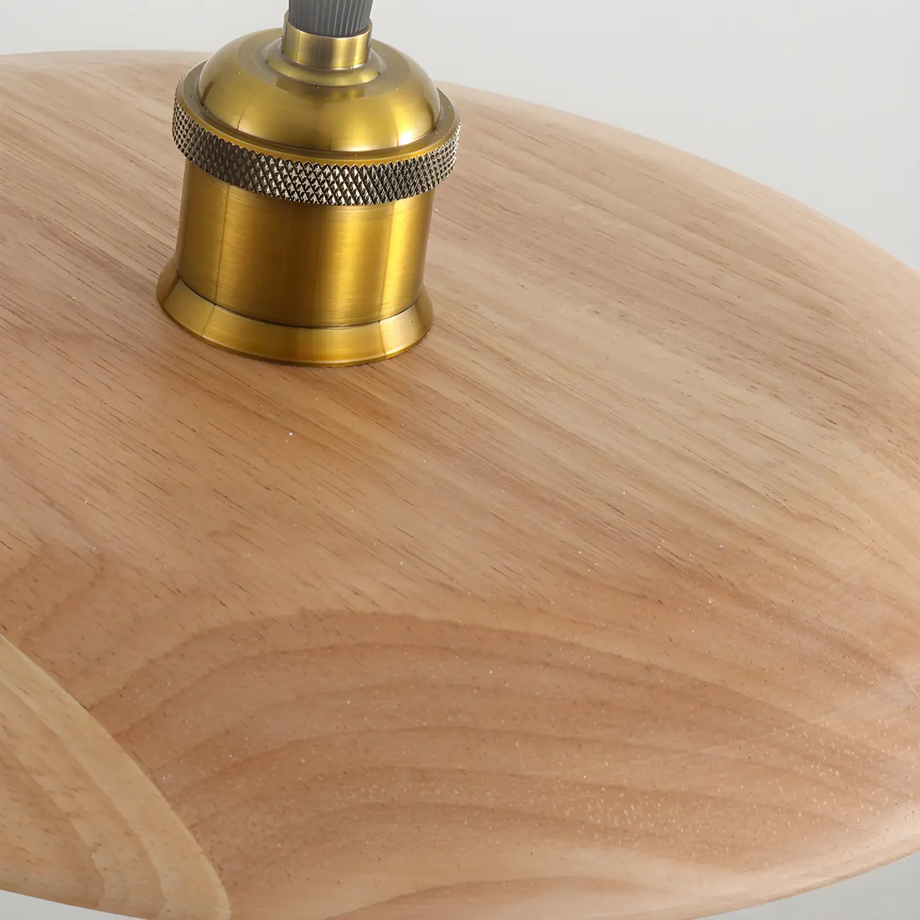 Geometric Walnut Wood Island Pendant Light for Kitchen