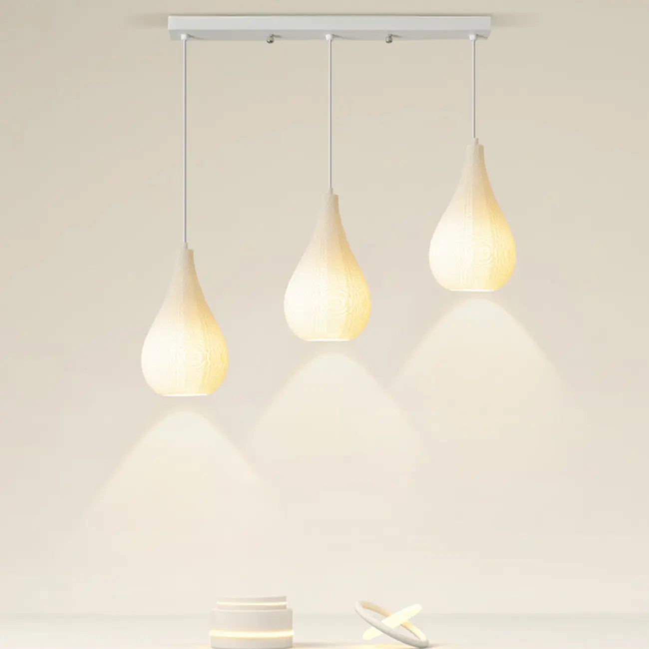 Modern Resin Geometric Island Pendant Light for Kitchen