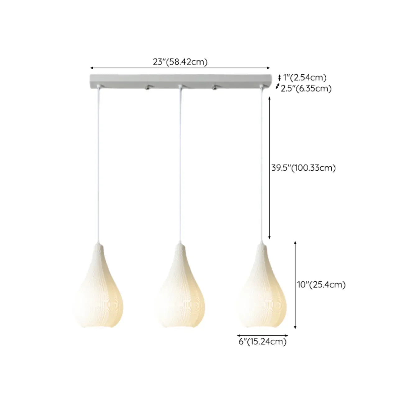 Modern Resin Geometric Island Pendant Light for Kitchen