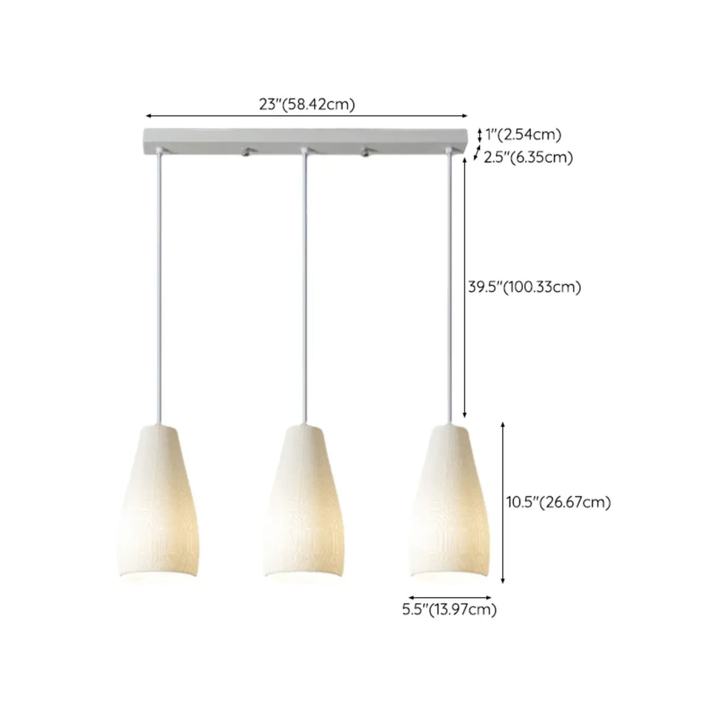 Modern Resin Geometric Island Pendant Light for Kitchen