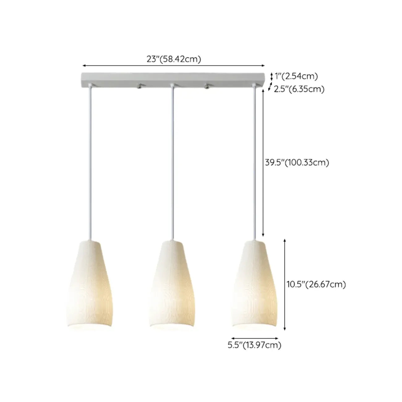 Modern Resin Geometric Island Pendant Light for Kitchen