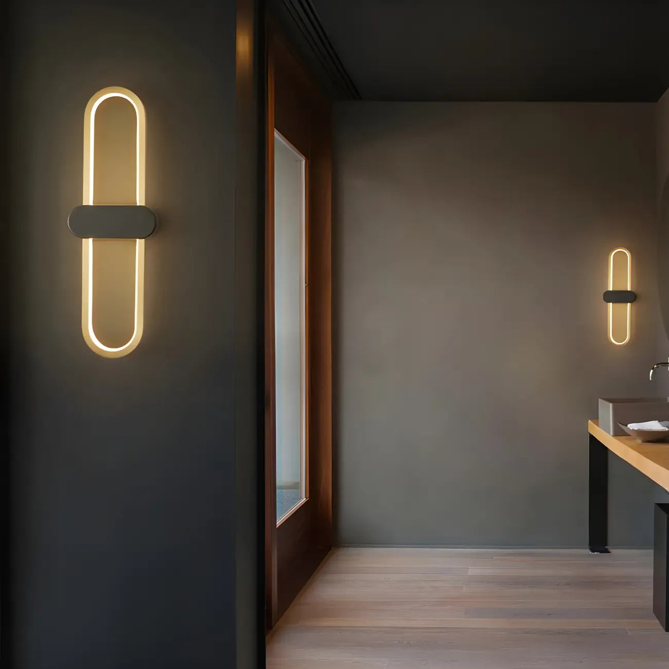 Classic Oval LED Vanity Light with Wall Mount for Bathroom