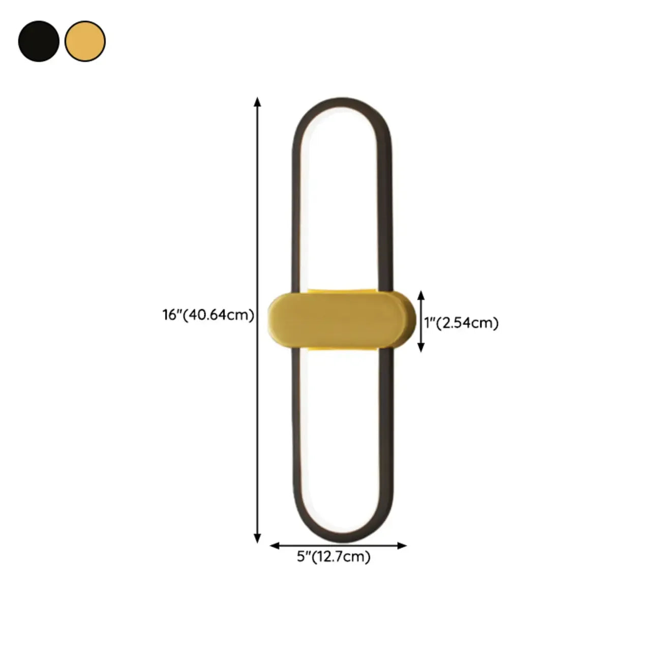 Classic Oval LED Vanity Light with Wall Mount for Bathroom