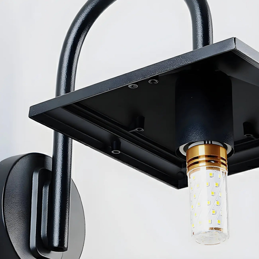 Mini Modern Outdoor Wall Light LED Square Plastic Shade