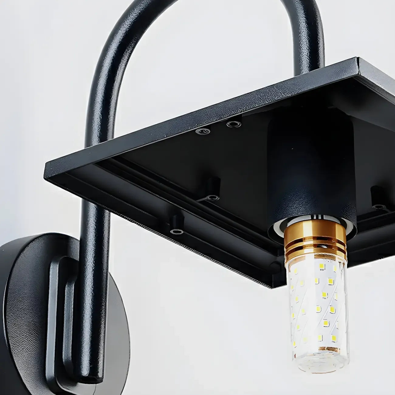 Mini Modern Outdoor Wall Light LED Square Plastic Shade