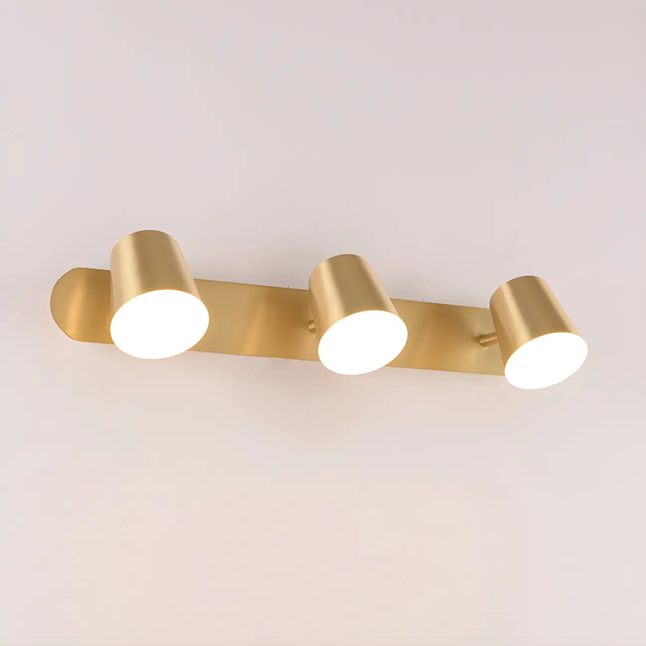 Geometric Dimmable Black Vanity Light  with 3-Light