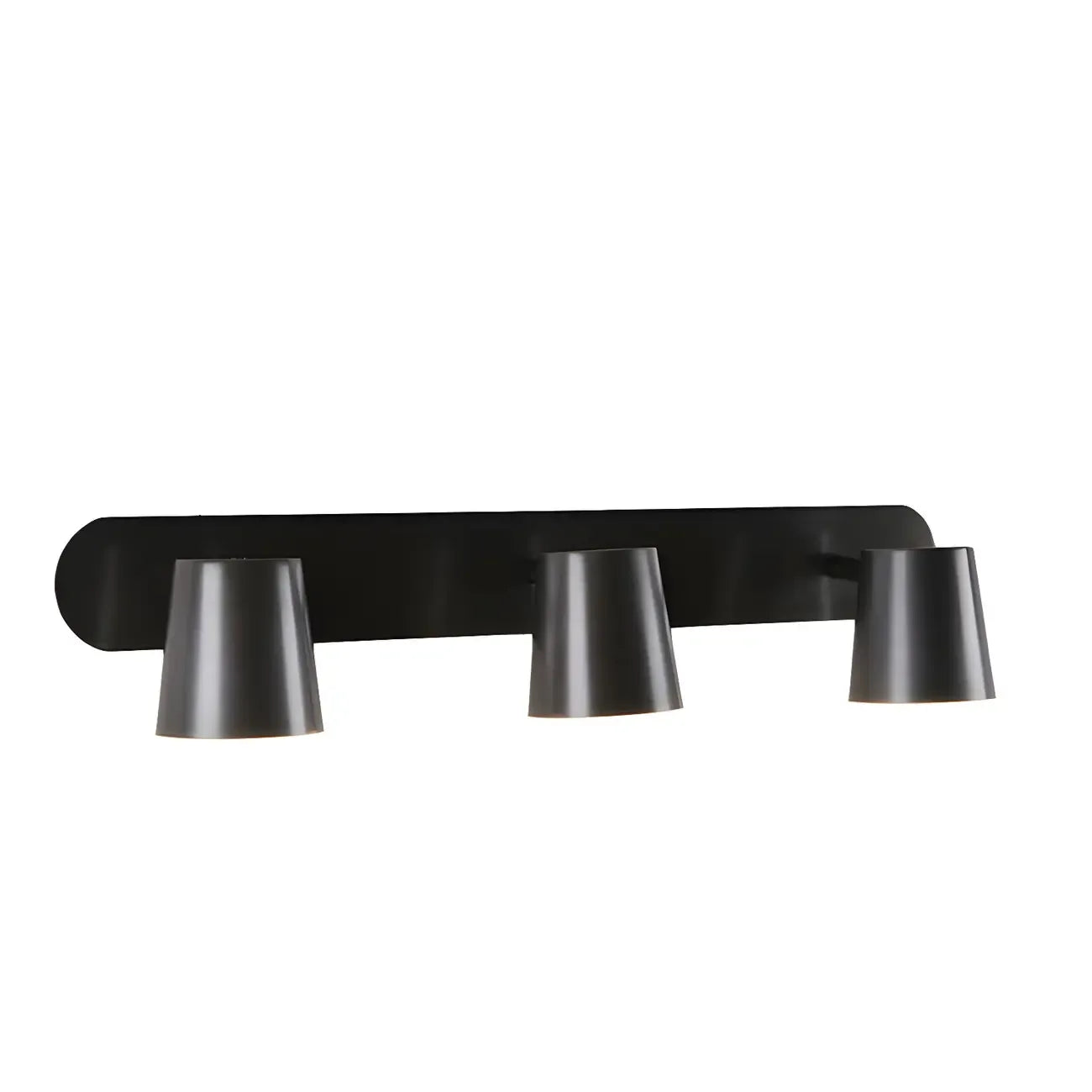 Geometric Dimmable Black Vanity Light  with 3-Light