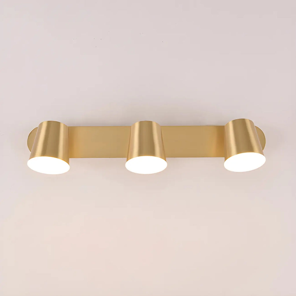 Geometric Dimmable Black Vanity Light  with 3-Light