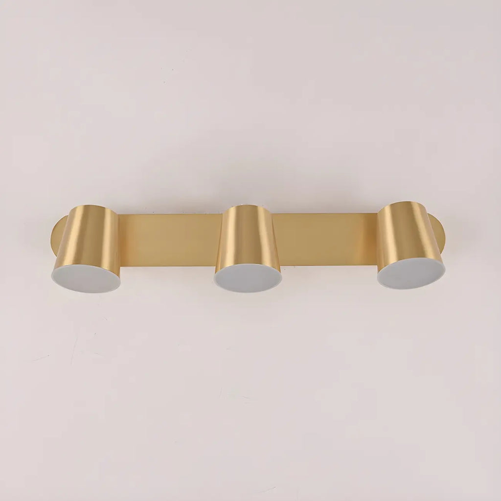 Geometric Dimmable Black Vanity Light  with 3-Light